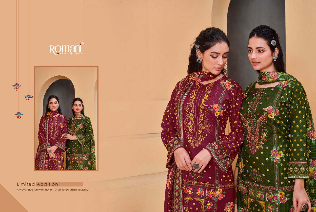 Romani Mareena Regular Wear Wholesale Printed Cotton Dress Material 